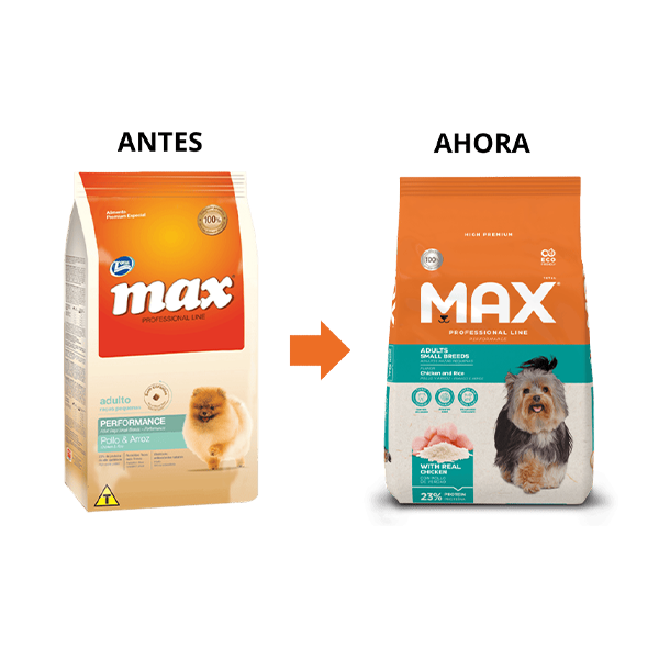 Max Professional Line Adulto Razas Pequeñas Performance Pollo & Arroz