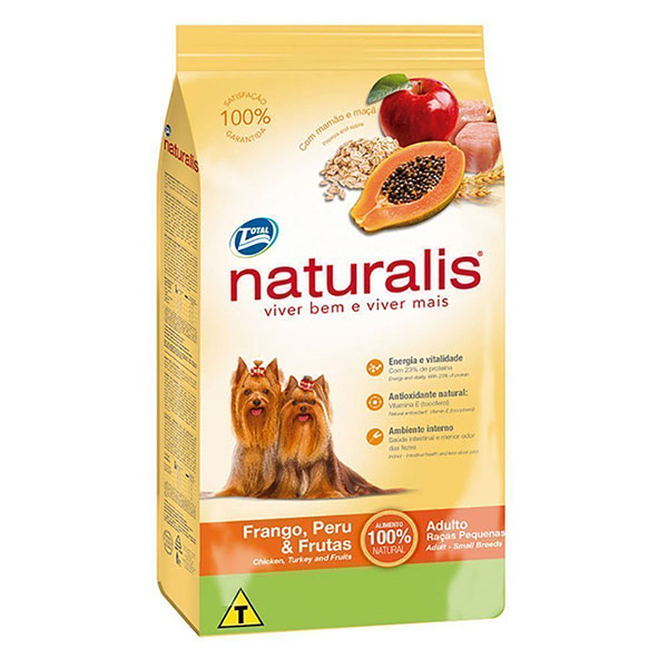 Naturalis Adulto Razas Pequeñas Pollo, Peru & Frutas