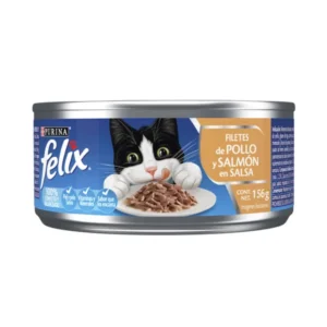 Felix Gatos Filetes De Pollo Y Salmón En Salsa