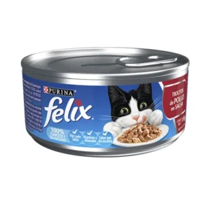 Felix Gatos Trocitos De Pollo En Salsa