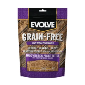 Evolve Dog Snack Grain Free Biscuit - Mantequilla Mani