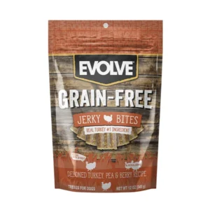 Evolve Dog Snack Grain Free Jerky Pavo