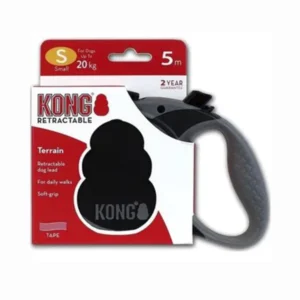 Kong Correa Retractil Terrain Small Negra 20 Kg