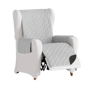 Protector Sofá 1 Puesto Negro Gris y Beige