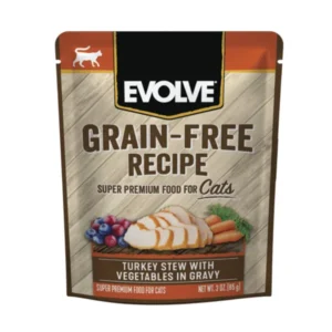 Evolve Gato Sobre Pavo Y Vegetales