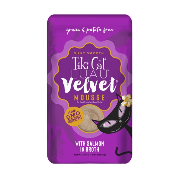 Tiki Cat LUAU Velvet Mousse Salmón en Caldo