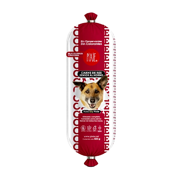 Pixie Carne Natural Baja en Grasa y Proteína para Perros Senior